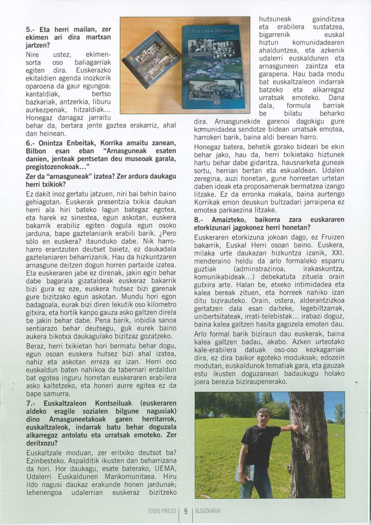 Jon Uriarte Garai. Erdupress Alkarrizketa. 2026 Fruiz